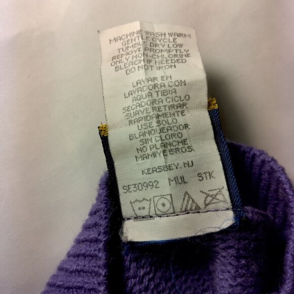 Mickey For Kids Sweater Girls S 4 Purple Pullover Mickey Mouse Vintage Flower - Picture 8 of 16